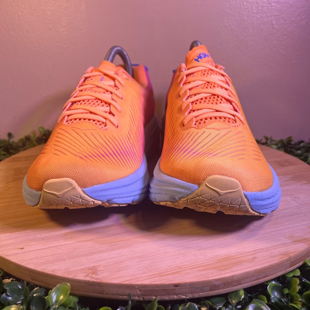 🔥 HOKA RINCON 3 MOCK ORANGE CYCLAMEN RUNNING ATHLETIC SHOES WOMENS SIZE 7.5B - Picture 3 of 11